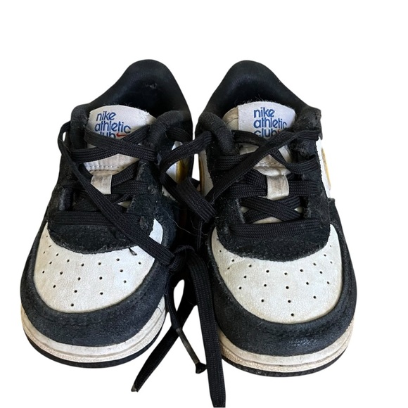 Nike Air Force 1 Athletic Club Baby Shoes Black Yellow White Size 6C Unisex - Picture 6 of 10